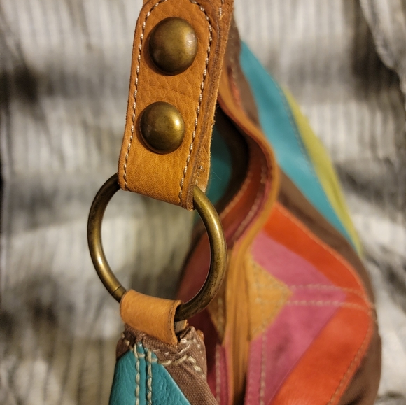 FOSSIL Boho Y2k HOBO Bag Leather/Suede - Picture 7 of 14